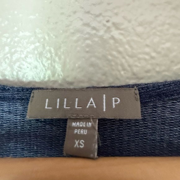 Lilla P Blue 3/4 Sleeve Boxy Tunic - Picture 2 of 4